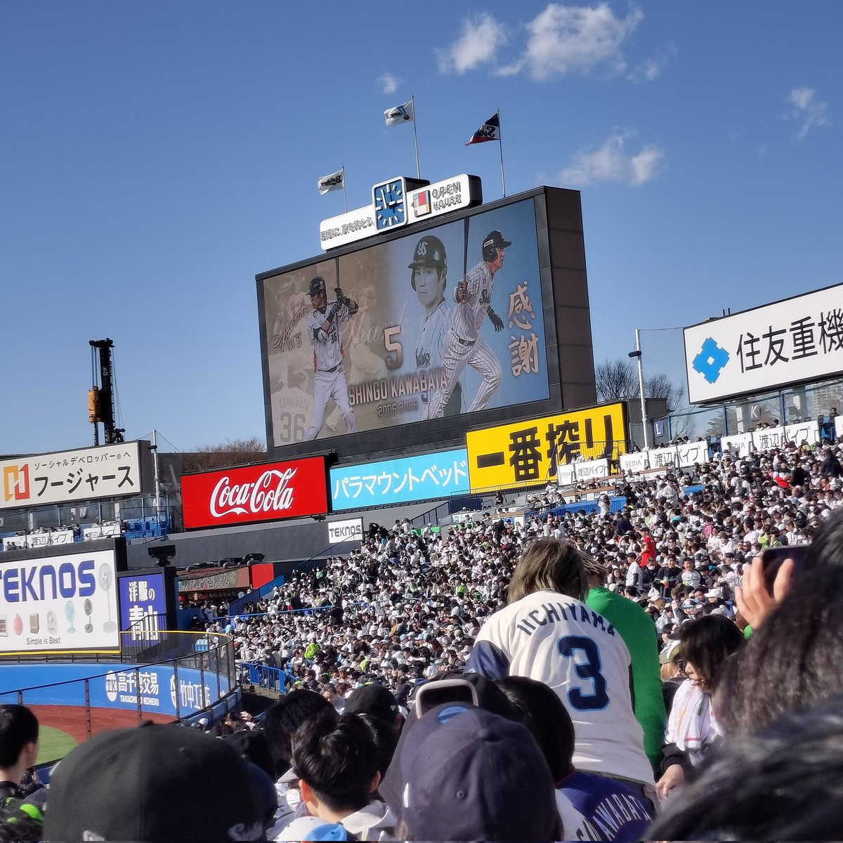 VeilMarchen's tweet photo. オープン戦連続観戦ちう
今日はシンゴさん引退試合です
😭
#DQX #DQ10  #東京ヤクルトスワローズ https://t.co/MF5TKHx38Z