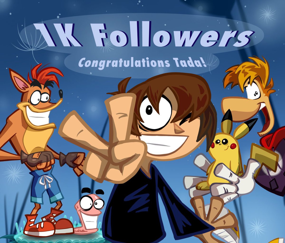 testeage2021's tweet photo. Hello Everyone! My friend @Idogwee made a 1K Celebreation Art And its really Amazing! I love it And the best gift i've ever had!๐๐โค๏ธ
She also did a very good job making the Rayman Origins Style!๐
#Rayman #Ubisoft #WormsGame #CrashBandicoot #Pokemon https://t.co/xPImA1fooP