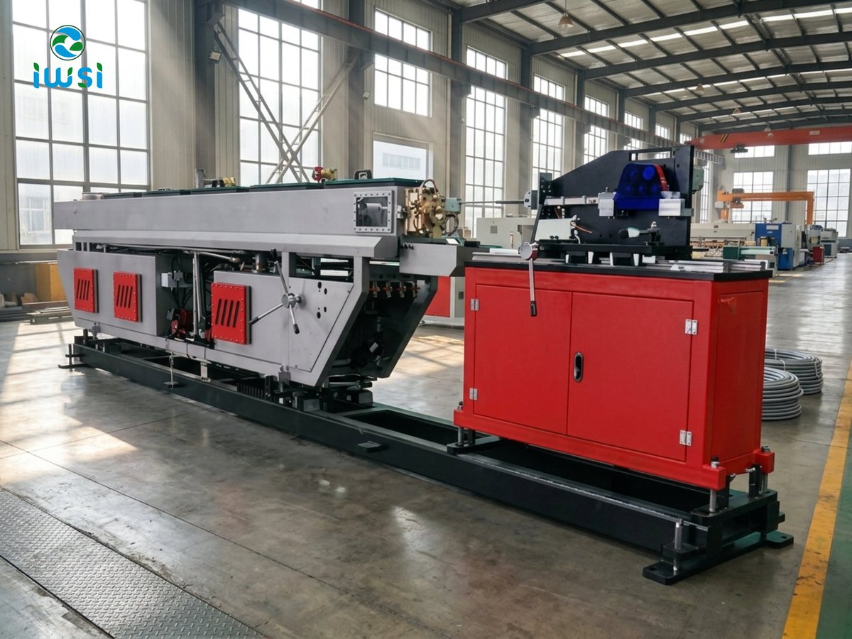 HuaxuShengt's tweet image. The Vacuum Shaping Water Tank with Drip Conveyor is an essential component in plastic pipe production lines, designed to shape, cool, and stabilize pipes during the extrusion process. 
🛒 Buy Now

#PipeProduction #ExtrusionTechnology #IndustrialMachinery