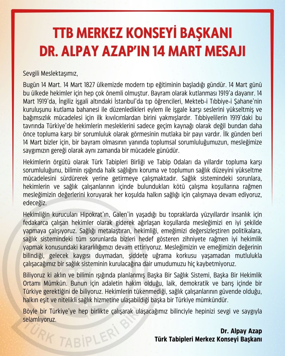 Türk Tabipleri Birliği tweet media