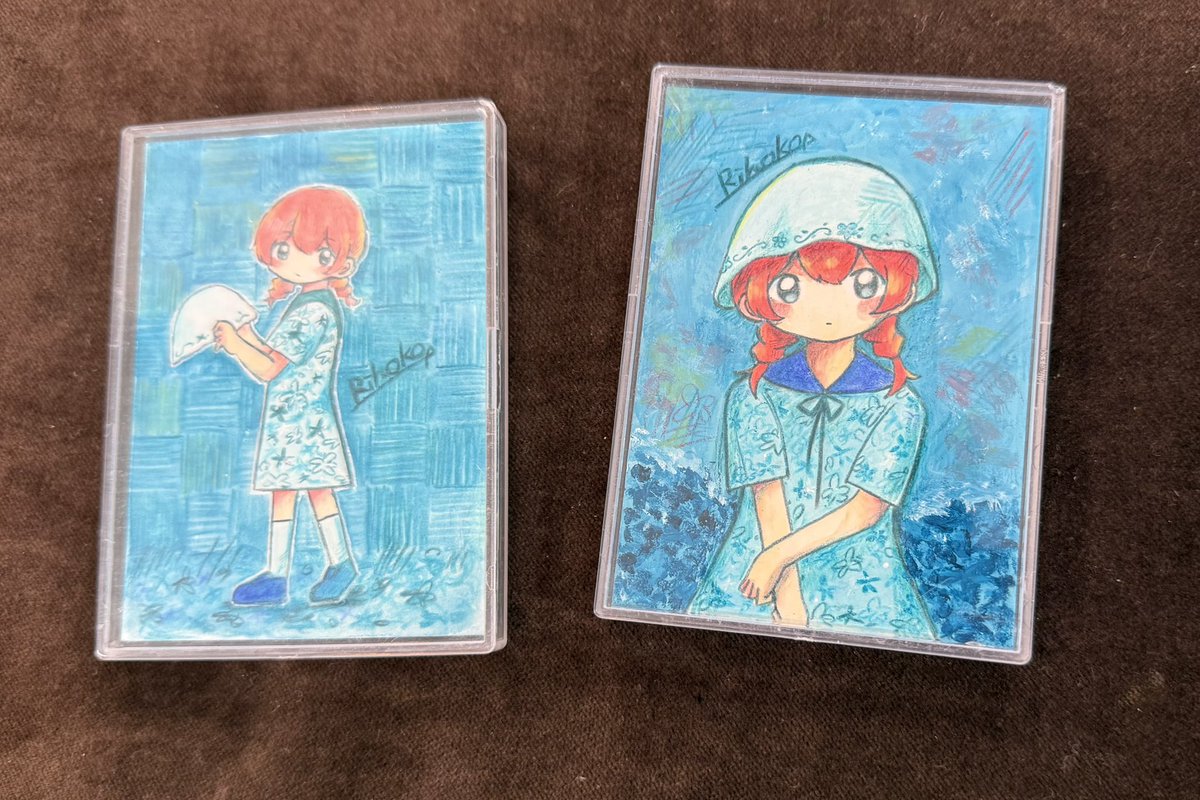 あお展・グレーとセピア展2026｜りほこさんのATC作品をご購入頂きました。ありがとうございます！ #ARTsLABo