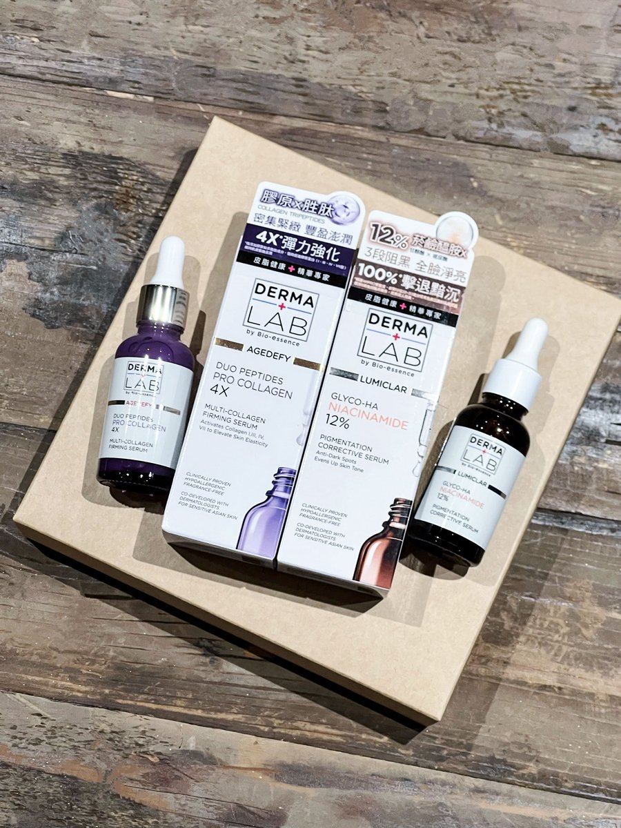 licsonsam88's tweet photo. DERMA LAB ➕ by Bio-essence 德美醫研 - 全新 ☀️ 早阻黑 〖 光感亮白阻黑精華 〗 🌙 晚緊緻 〖 4 重膠原胜肽豐盈緊緻精華 〗 - 日夜變美 ~ 🤍 #SAM老師 #SAM美妝肌地 #DERMALAB德美醫研 #DERMALAB #德美醫研 #光感亮白阻黑精華 #4重膠原胜肽豐盈緊緻精華 #DermaMimicComplex #模擬天然皮脂配方 https://t.co/wsatFbs0tX