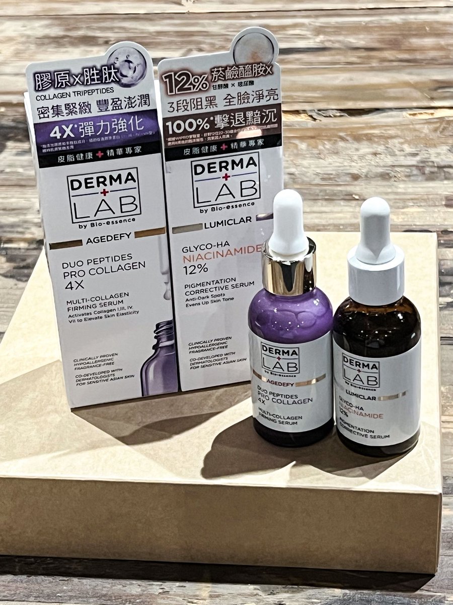 licsonsam88's tweet photo. DERMA LAB ➕ by Bio-essence 德美醫研 - 全新 ☀️ 早阻黑 〖 光感亮白阻黑精華 〗 🌙 晚緊緻 〖 4 重膠原胜肽豐盈緊緻精華 〗 - 日夜變美 ~ 🤍 #SAM老師 #SAM美妝肌地 #DERMALAB德美醫研 #DERMALAB #德美醫研 #光感亮白阻黑精華 #4重膠原胜肽豐盈緊緻精華 #DermaMimicComplex #模擬天然皮脂配方 https://t.co/wsatFbs0tX