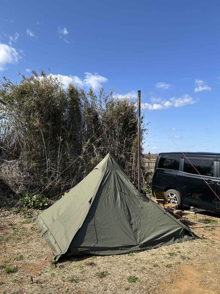 ari_ch's tweet photo. 設営終了しております🏕️
＃ソロキャンプ https://t.co/3Df5hh1WLX