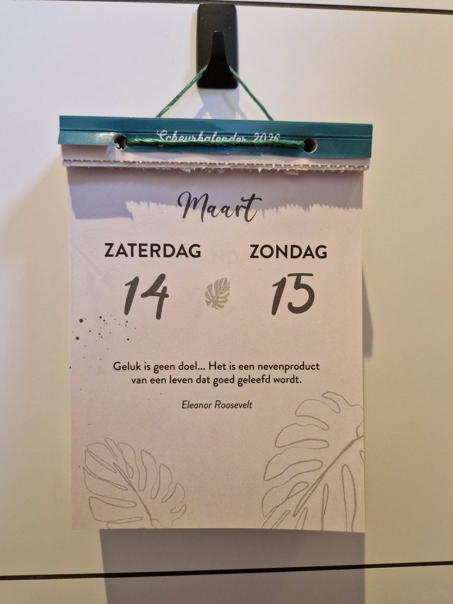 Ik heb een spreuken kalender 😁