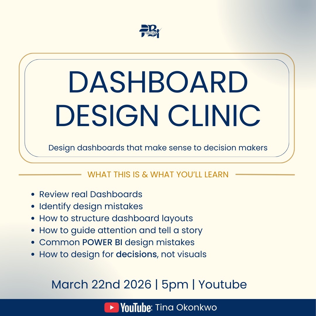 Power BI Project Club tweet media