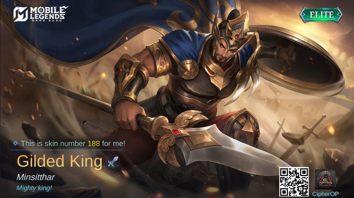 Mukrang96's tweet photo. I just obtained a new skin Gilded King in Moba Legends: 5v5! Let's face off against the world's best MOBA players together! 
https://t.co/zH7uTE6ZMo https://t.co/VMiA6PYoZs
