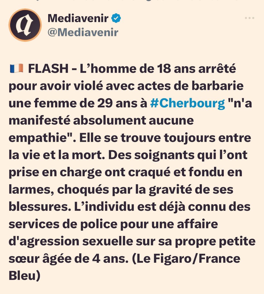 elisahk92's tweet photo. Une sombre merde qui mérite tout simplement de disparaître de la société 
Il n'y a aucune place pour ce genre de déchet impossible à recycler c'est direct destruction 
Une monstruosité inhumaine #Oumar #Cherbourg https://t.co/AefOrrBL17