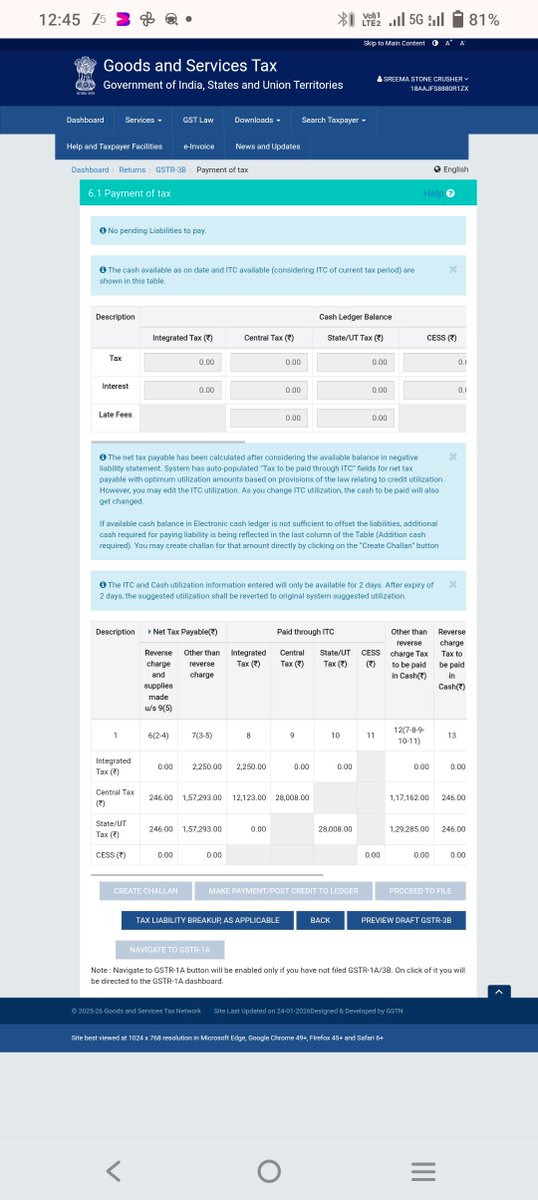 1981_dey's tweet photo. @Infosys_GSTN kindly solve my problem. I am unable to File GSTR3B for February 2026 https://t.co/drgn49gcpy