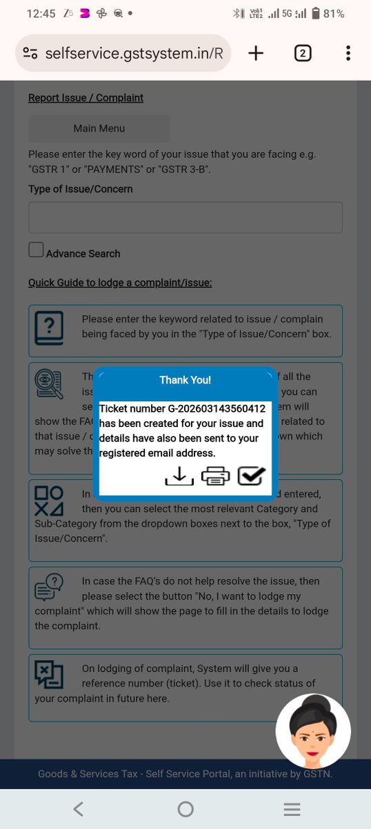 1981_dey's tweet photo. @Infosys_GSTN kindly solve my problem. I am unable to File GSTR3B for February 2026 https://t.co/drgn49gcpy