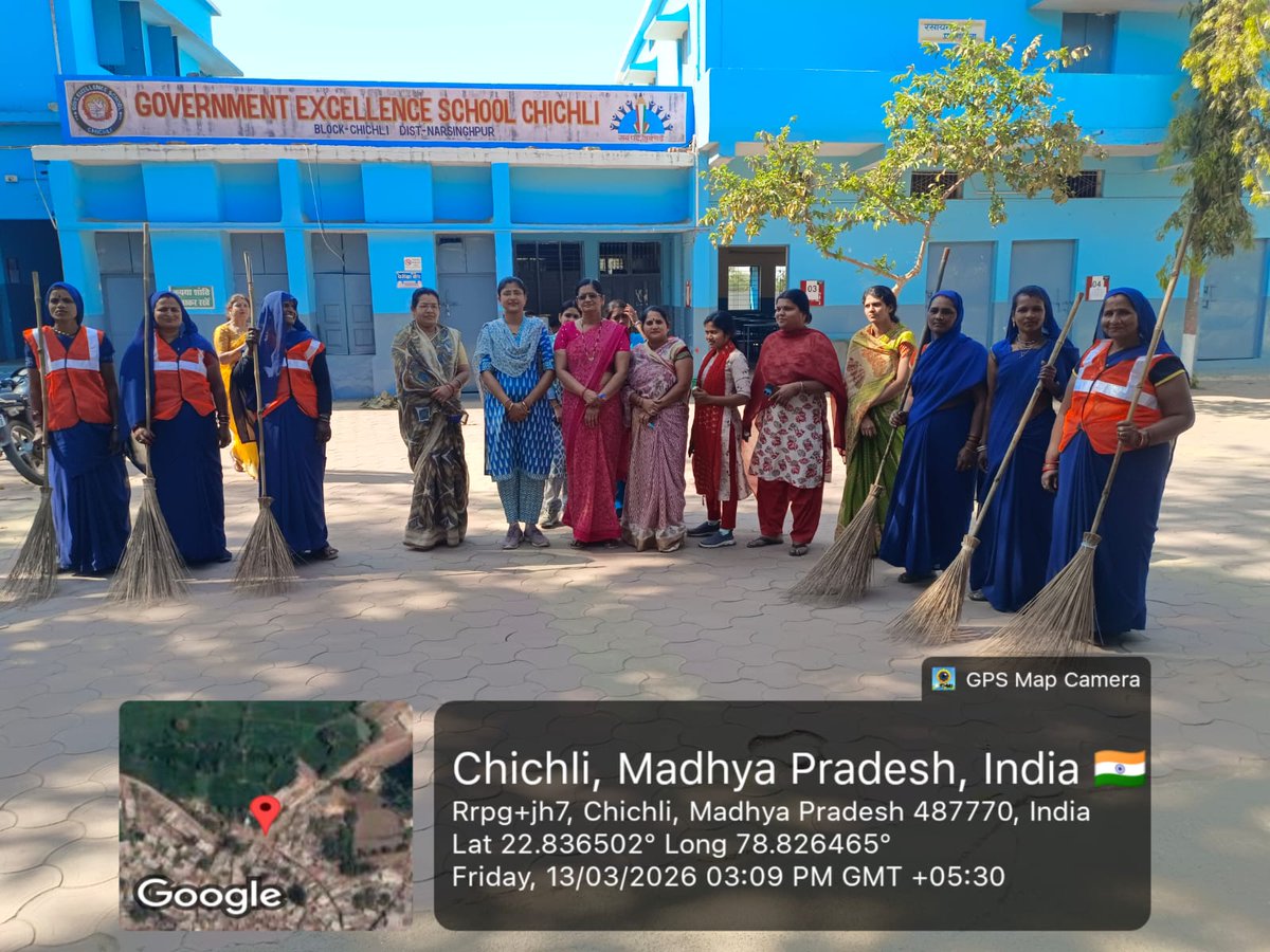 नारी लीड्शास्वच्छता अभियान अंतर्गत शासकीय उत्क्रिस्ट स्कूल में गतिविधि कराइ गई