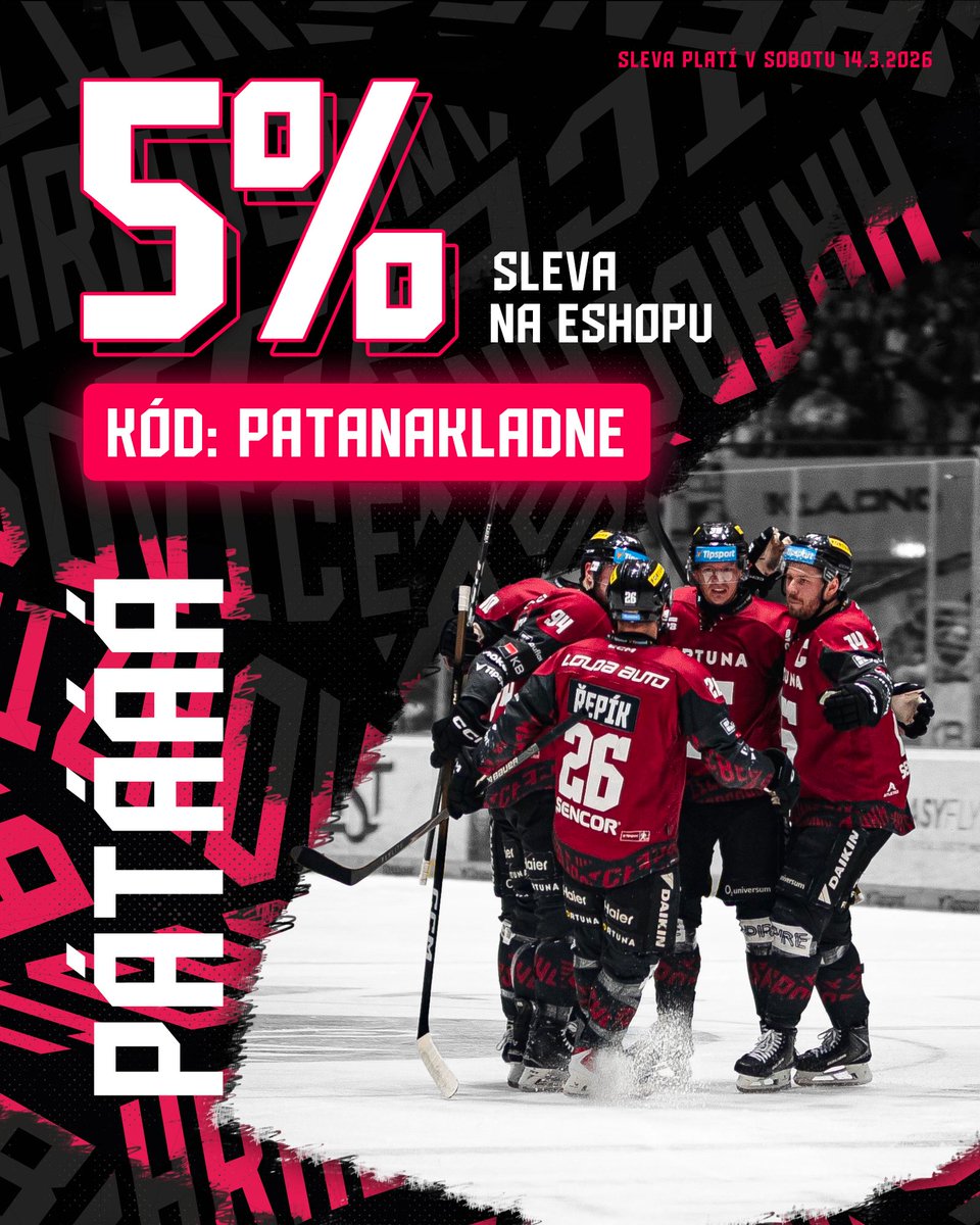 ✋🏻 Užijte si Pátou na Kladně s 5% slevou na nákup na eshopu během dnešního dne. 🎁 Stačí použít slevový kód PATANAKLADNE
