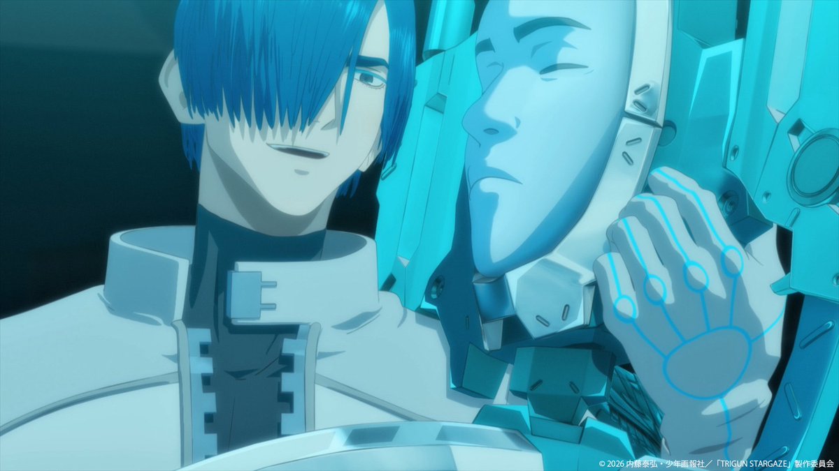 CG_Orange_eng's tweet photo. TRIGUN STARGAZE

New Episode comes out Saturday!
“MARTYR”

Having merged with the Plants, Knives has taken on a new shape and immense power.
Vash lures the Ark to the place where the brothers first arrived on No Man’s Land but there, Vash must make a decision. https://t.co/Rx2vviaIZe