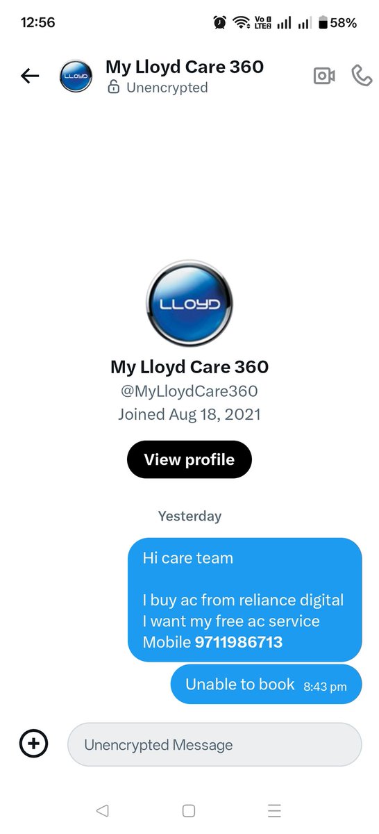 AkashGupta90050's tweet photo. @MyLloydCare360 Waiting for your reply https://t.co/7N05dyo62Q