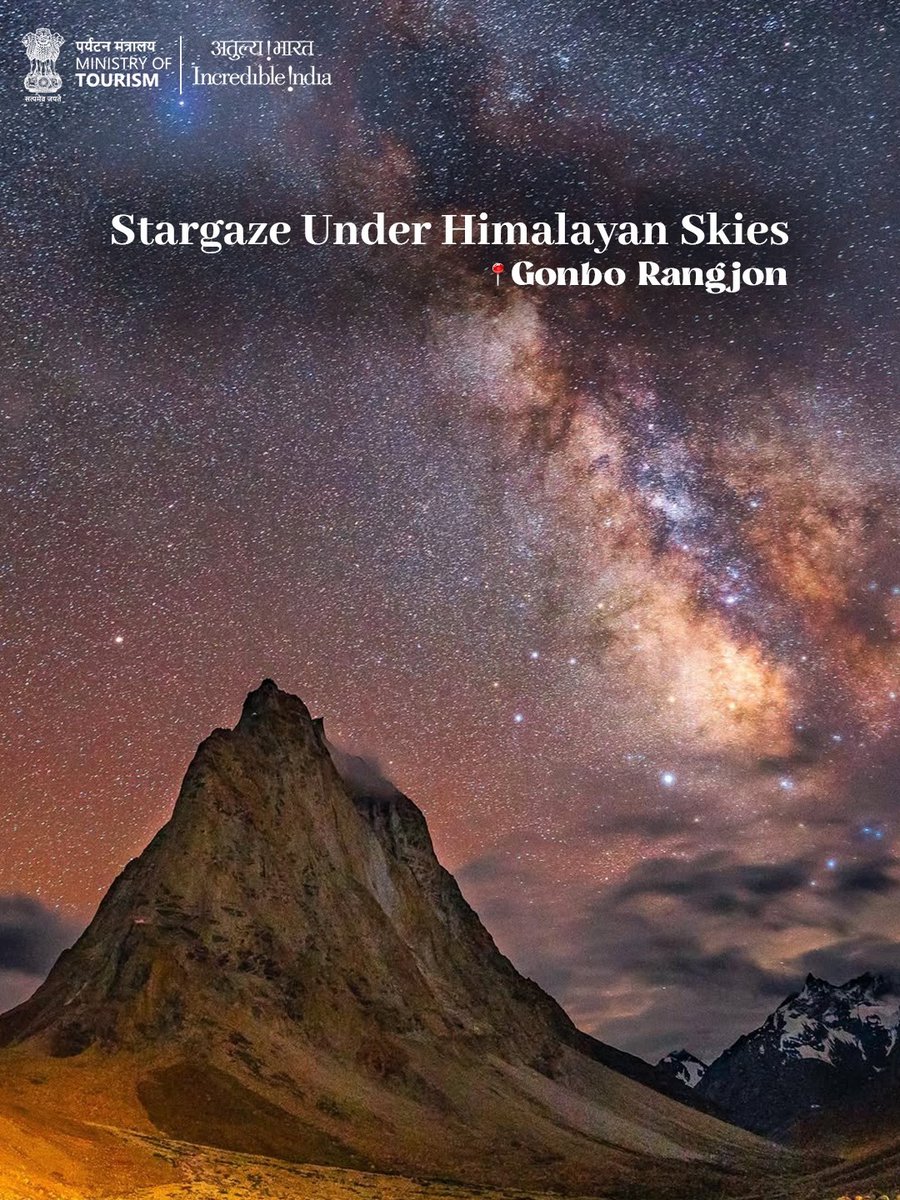 incredibleindia's tweet image. Set out on a journey of experiences in Ladakh, a land of high-altitude wonders.

Ride across the high-altitude Fotu La Pass, witness the ever-changing blues of Pangong Lake, explore the dunes of Nubra Valley on a Bactrian camel ride, and find serenity in centuries-old monasteries