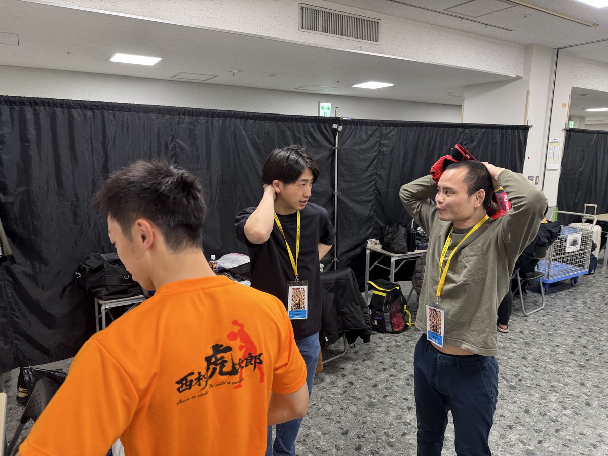 kikunodaretsuyo's tweet image. ドクターチェック終わりました。
#ノックアウト
#KNOCKOUT
#後楽園ホール
#西村虎次郎