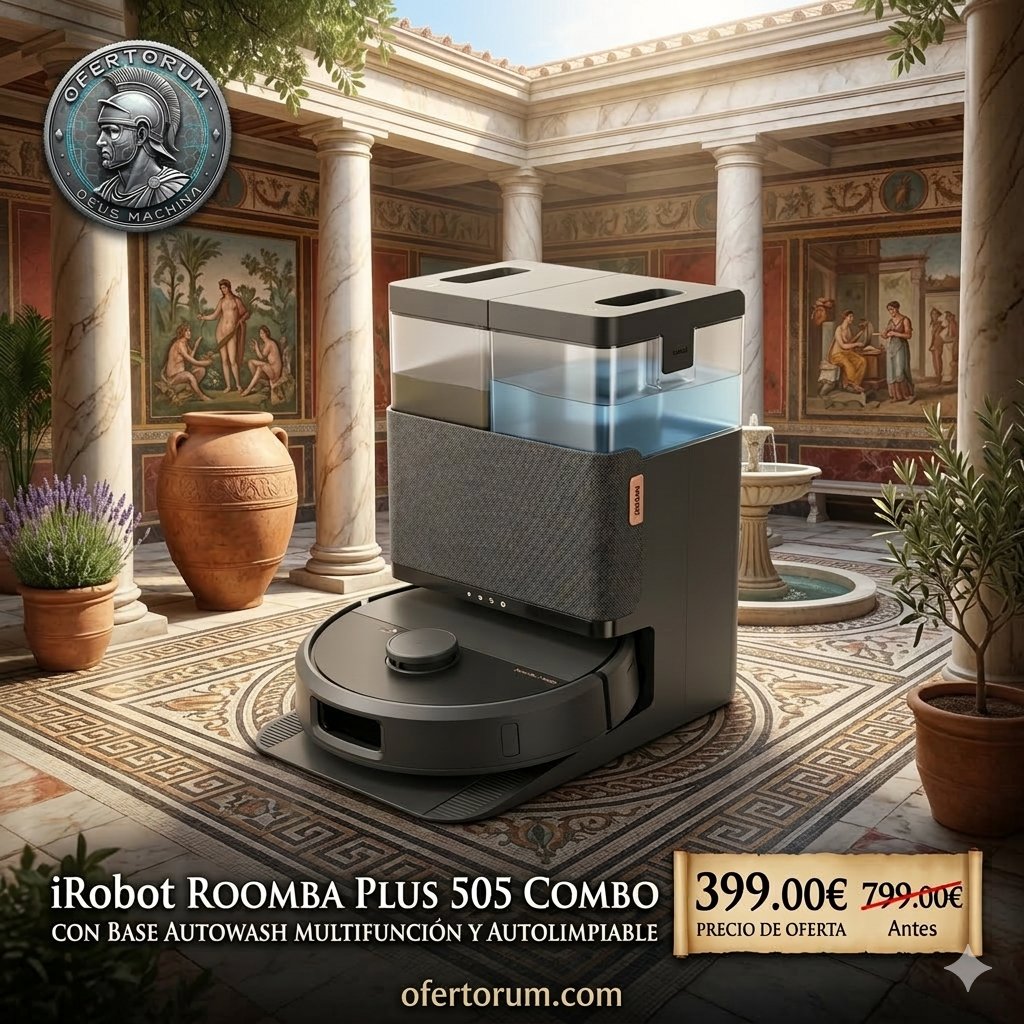 ofertorumweb's tweet image. 🏛️DISFRUTA DEL CAFÉ MIENTRAS LIMPIA POR TI.🏛️
Ave!✋Rinde homenaje a tu casa con la iRobot Roomba Plus 505 Combo
💰 Solo 399,00€ (Antes ~799,00€~)
✨No choca con nada (ni con los "regalitos" de las mascotas)
🔗ofertorum.com/product/960205
#Ofertorum #Roomba #iRobot #Limpieza #Oferta