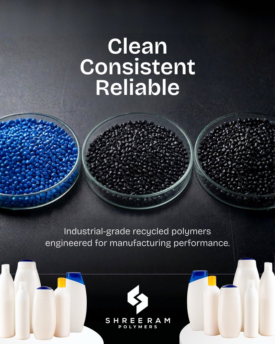 Consistency is the foundation of reliable manufacturing.
+9198100 53153 | connect@srp.earth | srp.earth
#recycledpolymers #pcrplastics #pirplastics #plasticrecycling #polymerindustry #plasticsindustry #sustainablemanufacturing #circularplastics #industrialrecycling