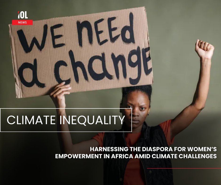 IOL's tweet image. On International Women’s Day 2026, La Niña floods hit 1.3 million people across Southern Africa, killing 200+ and highlighting how climate crises are pushing millions of women toward rising food insecurity by 2050. 
#InternationalWomensDay #ClimateJustice #WomenAndGirls