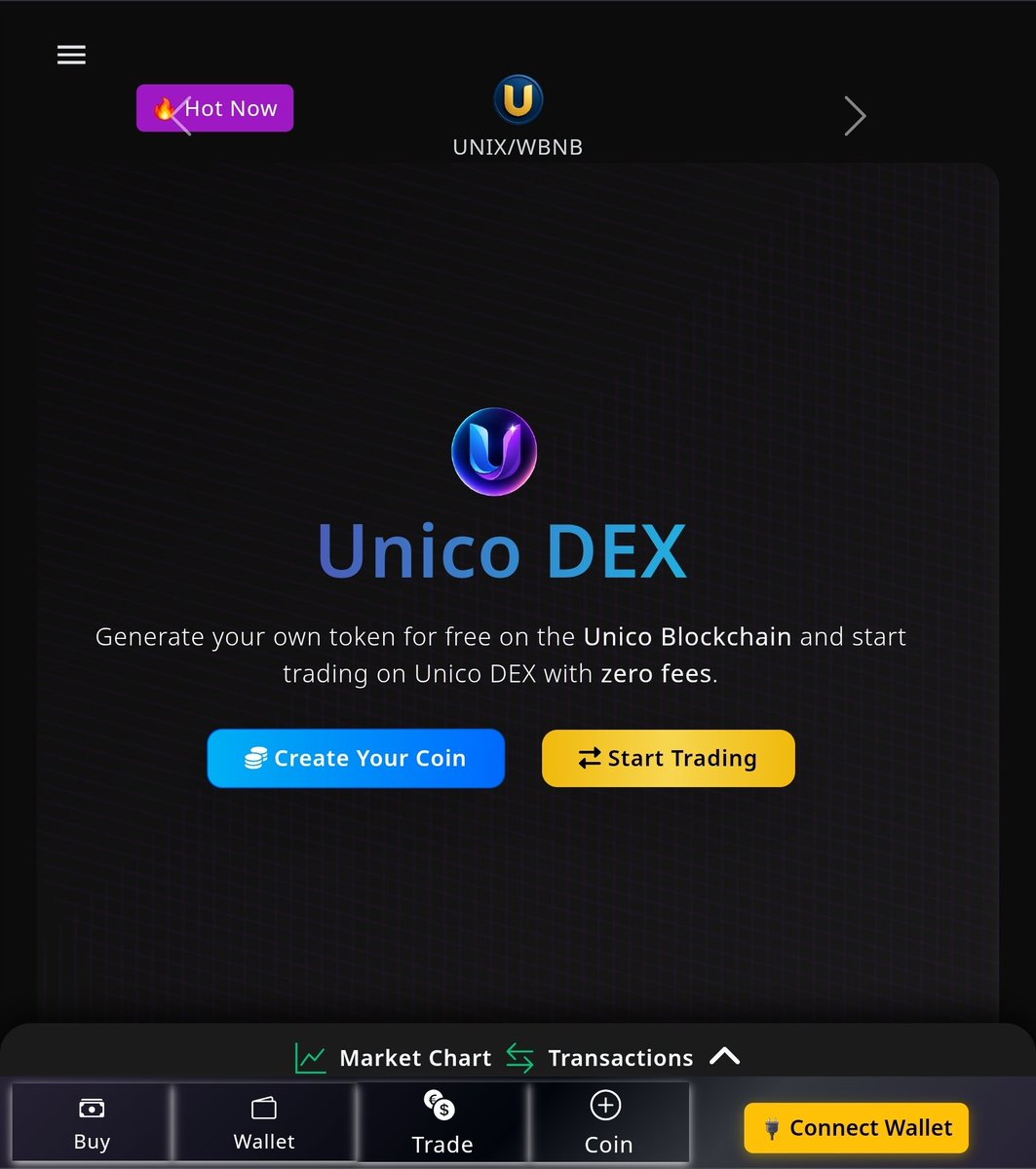 UnicoinUCN's tweet image. Generate your own token for free on the Unico Blockchain and start trading on Unico DEX with zero fees.

aiunicocoin.com/unibot/swap

#unico #unicodex #swap #trading