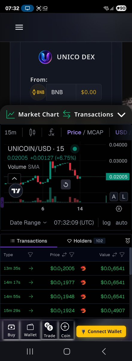 UnicoinUCN's tweet image. Generate your own token for free on the Unico Blockchain and start trading on Unico DEX with zero fees.

aiunicocoin.com/unibot/swap

#unico #unicodex #swap #trading