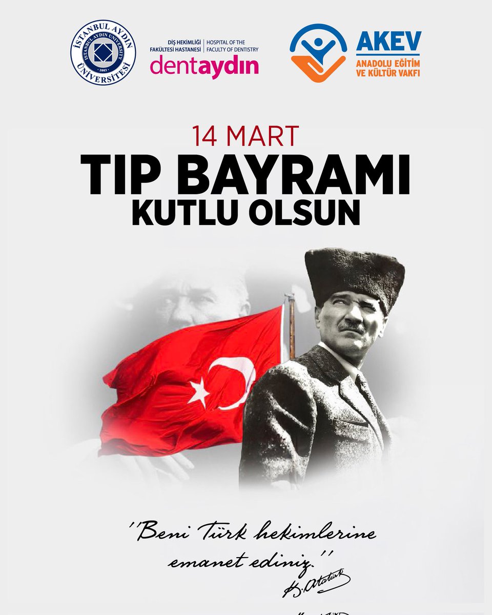 14 Mart Tıp Bayramı Kutlu Olsun.

#14MartTıpBayramı