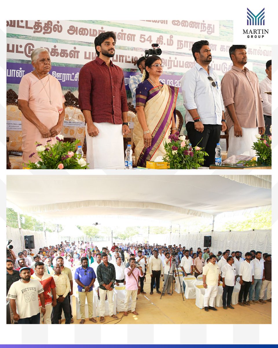 MartinGroup_'s tweet photo. Project Update 3: Successful Completion of the 54 km Narayanan-Cauvery Canal Restoration.

Martin Group is pleased to announce the successful completion and dedication of the Narayanan-Cauvery Canal restoration project. This 54 km stretch, spanning the Virudhunagar and Ramanathapuram districts, has been fully renovated and is now officially open for public use.

Through a contribution of ₹50 Lakhs, Martin Group along with the Martin Charitable Trust addressed the critical water crisis in these rural regions. This initiative is designed to provide a sustainable water source for 455 villages, directly benefiting over 5 lakh residents, including farmers, fishermen, and cattle rearers whose livelihoods depend on consistent water access.

Project Impact at a Glance:
* Total Distance Restored: 54 Kilometers
* Regional Reach: Virudhunagar & Ramanathapuram Districts
* Beneficiaries: 500,000+ people across 455 villages
* Key Focus: Agricultural sustainability and rural water security

Commemoration Ceremony:
The dedication ceremony was held in the presence of distinguished leaders and advocates for rural development:
* Mr. Jose Charles Martin – Managing Director, Martin Group
* Rtn. Dr. Leema Rose Martin – Managing Trustee, Martin Charitable Trust
* Mr. Nimal Raghavan – Founder, Mega Foundation
* Mr. Nagendra Sethupathi – Raja of Ramanad
* Dr. APJMJ. Sheikh Salim – Co-Founder, Dr. APJ Abdul Kalam International Foundation
* Mr. Neeruppu Tamilar Nellai Jeeva – Social and Tamil National Activist

This restoration stands as a testament to our commitment to environmental stewardship and the socio-economic upliftment of rural communities. By reviving this vital artery, we aim to ensure long-term water security and prosperity for the region.