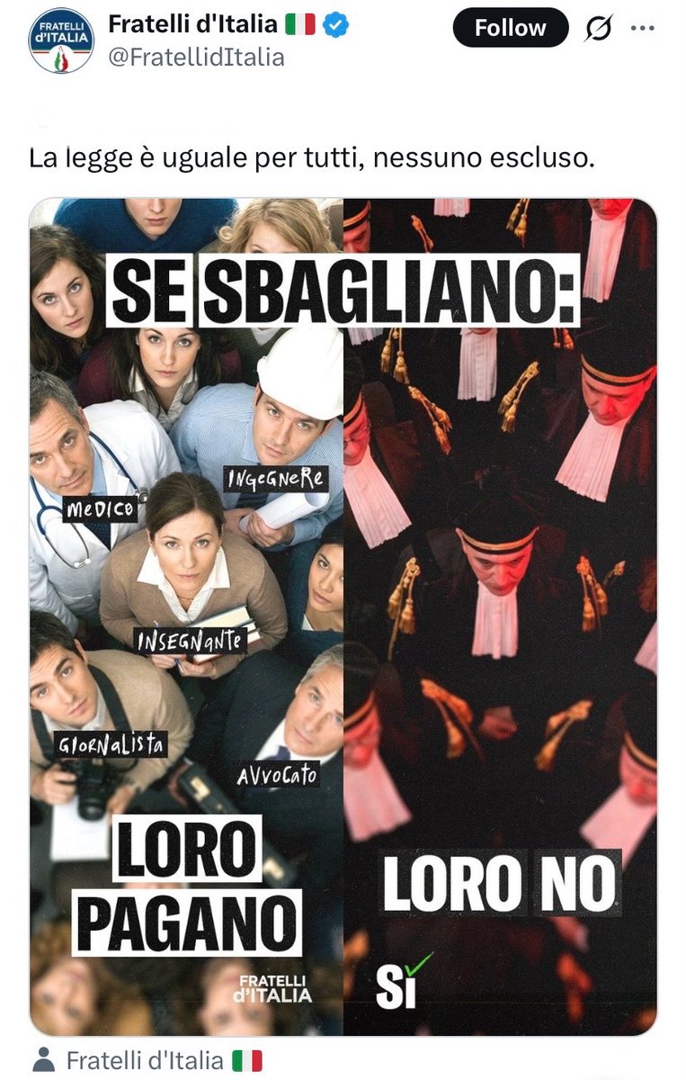 Zerovirgola2's tweet photo. Le menzogne di Fratelli d’Italia - la serie

A non pagare MAI sono i POLITICI

#referndum
#iovotoNo https://t.co/V8AjKFZZ5c