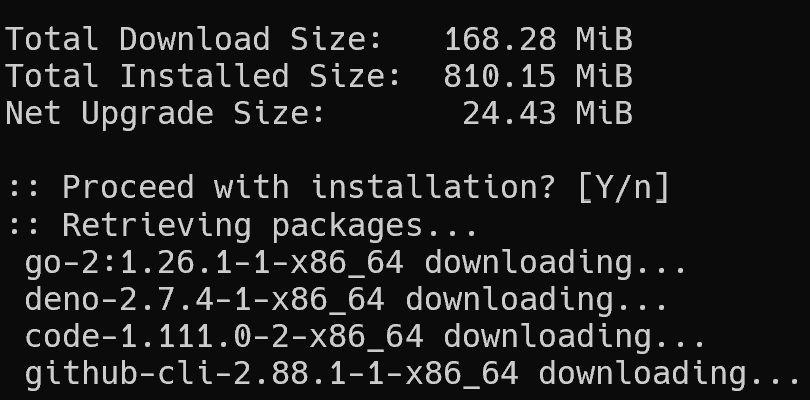 POV: You haven't updated Arch for 5 minutes