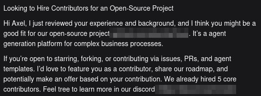 Status of the job market: now you get paid in exposure and a **potential** future offer. Well at least it's remote, so I wouldn't have to commute to work for free.