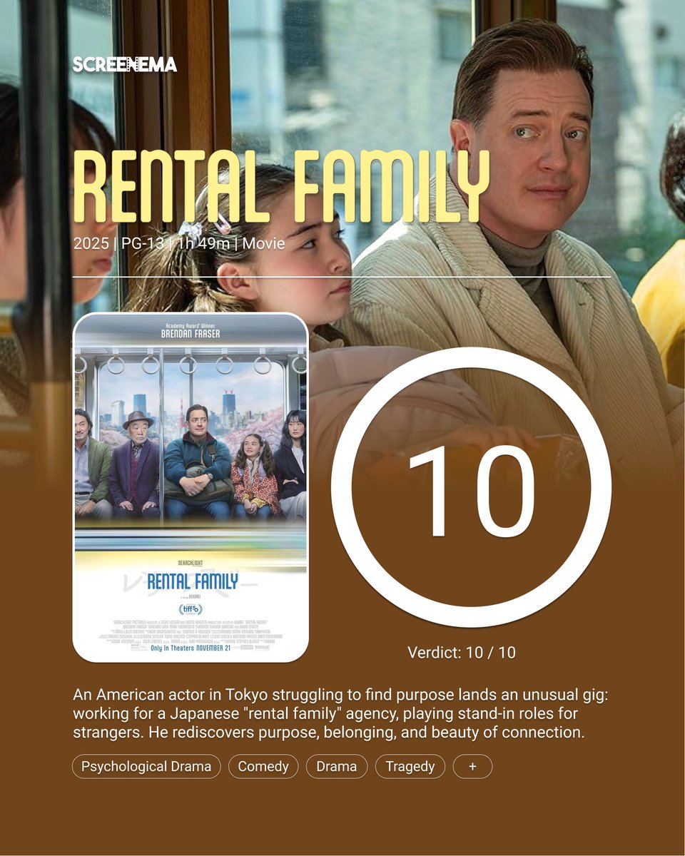 ScreenemaRevs's tweet photo. How would you rate Rental Family? Share your thoughts below!
#FilmReview #MovieReview #RentalFamily #FilmCritique #MovieDiscussion https://t.co/HlQcXFZHBG