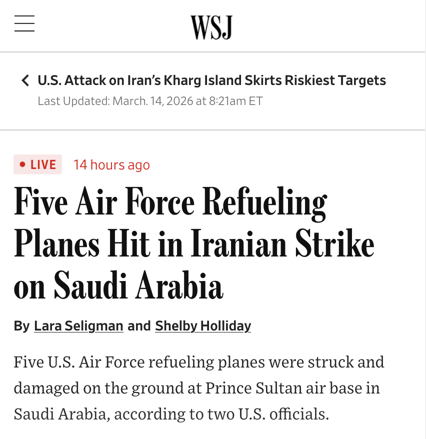 SinaToossi's tweet photo. A quick overview of what we know Iran has actually hit in this war — and the strategy that appears to be emerging.

Satellite imagery, official statements, and open-source analysis point to strikes on at least 17 installations, including 11 U.S. military bases, along with key air defense sensors, aircraft, and communications infrastructure.

Iran appears to be focusing on four areas:

1⃣ sensor blindness – striking radars and air defense nodes

2⃣ operational logistics – targeting refueling aircraft, ports, and staging bases

3⃣ command networks – damaging communications infrastructure and radomes

4⃣ and of course economic pressure – threatening shipping and energy transport in the Persian Gulf

Iran’s approach appears consistent with a strategy long discussed by its planners: launch at a high tempo early in the conflict to deplete interceptor stocks and degrade sensors, then settle into a longer war of attrition in which fewer missiles and drones may have a higher chance of penetrating defenses.

There are signs of this dynamic playing out. Reports from Israel suggest warning times from air defense systems have shortened compared with earlier phases of the war. The situation appears more difficult in parts of the Persian Gulf, where air and missile defense coverage is thinner.

Here are some of the most notable targets we know definitively about.

Across the region, Iran has struck at least 11 U.S. bases and roughly 17 installations:

-In Kuwait, strikes hit Ali Al Salem Air Base, Camp Buehring, Camp Arifjan, and the Shuaiba port facility, damaging logistics infrastructure, communications radomes, and personnel facilities at key U.S. staging hubs.

-In Saudi Arabia, Iran struck Prince Sultan Air Base, damaging radar installations associated with missile defense and hitting five KC-135 aerial refueling tankers on the ground, a critical enabler of U.S. long-range air operations.

-In Qatar, a strike damaged the AN/FPS-132 early-warning radar at Al Udeid Air Base, a $1+ billion system that provides missile detection coverage across much of the region.

-In Bahrain, Iranian strikes damaged satellite communications terminals and radar infrastructure at the U.S. Navy’s Fifth Fleet headquarters, a key command node for U.S. naval operations in the Gulf.

-In the UAE, Iran struck Al Dhafra Air Base and the logistics hub at Jebel Ali port, while also hitting facilities associated with THAAD missile defense radar sites near Ruwais and Sader, part of the region’s integrated air defense network.

-In Jordan, a strike at Muwaffaq Salti Air Base destroyed or severely damaged an AN/TPY-2 radar used by the THAAD missile defense system, one of the most important sensors used to track and guide interceptor missiles against ballistic threats.

-In Iraq, Iran targeted Erbil Air Base and facilities at Erbil International Airport, as well as Harir Air Base and coalition installations near Baghdad’s Victory Base complex. Iranian strikes also hit the U.S. consulate compound in Erbil and the U.S. embassy compound in Baghdad, while attacks in Iraqi Kurdistan targeted Kurdish military headquarters and communications sites.

-In Israel, determining the full extent of damage is difficult due to strict military censorship and limited satellite imagery. Iranian officials claim strikes on energy and military infrastructure. Open-source footage confirms at least some successful hits, including a Hezbollah strike on a satellite communications facility near Beit Shemesh—part of Israel’s ground infrastructure for military and intelligence satellite communications.