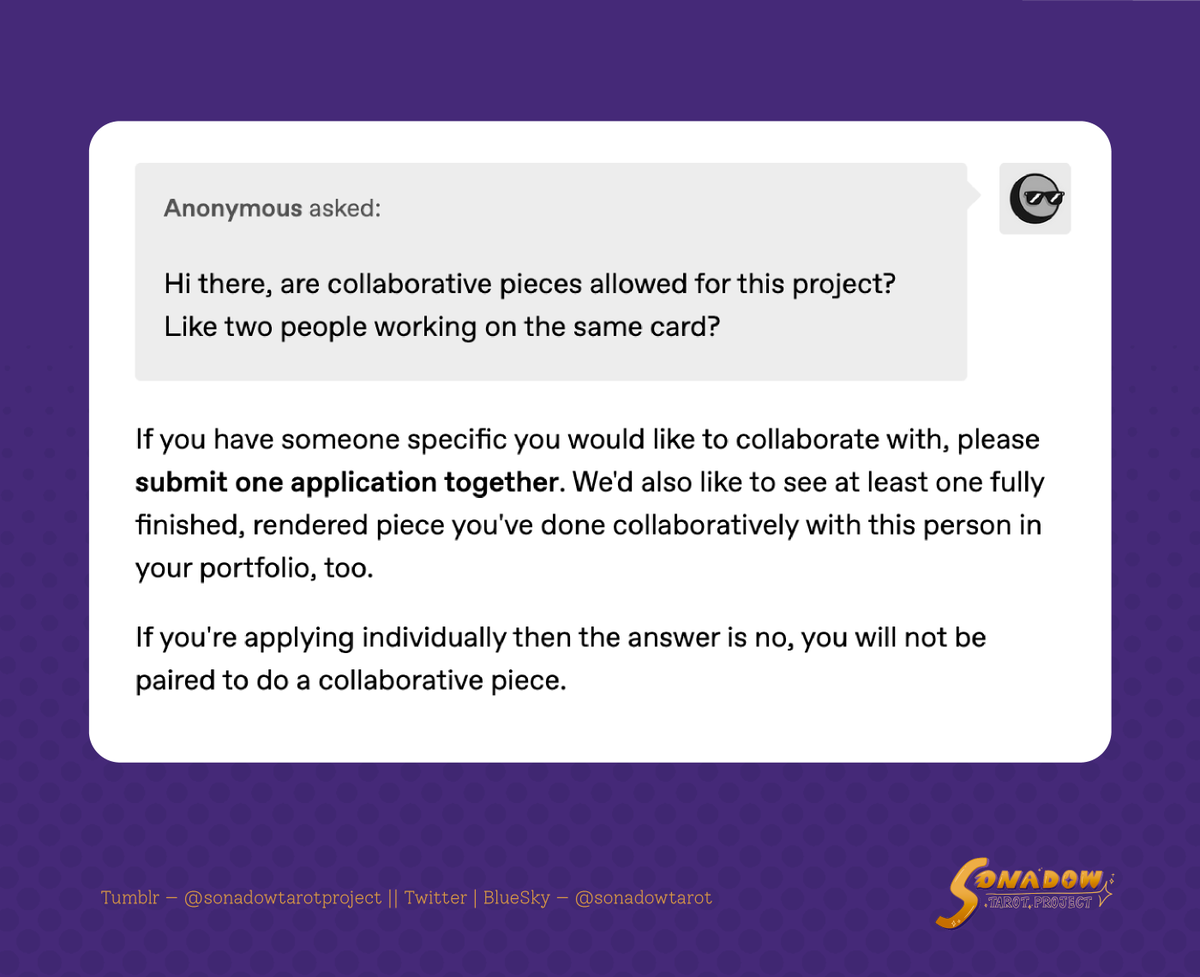 Sonadow Tarot Project tweet media