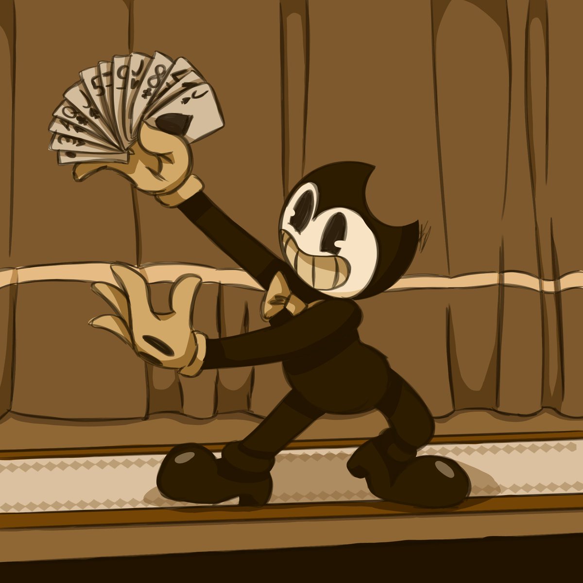 Bendy:"And now, I will show you the card you picked"
*pulls up your credit card and runs away*
#Bendy