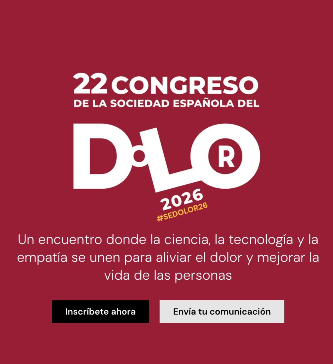 Sociedad Española del Dolor tweet media