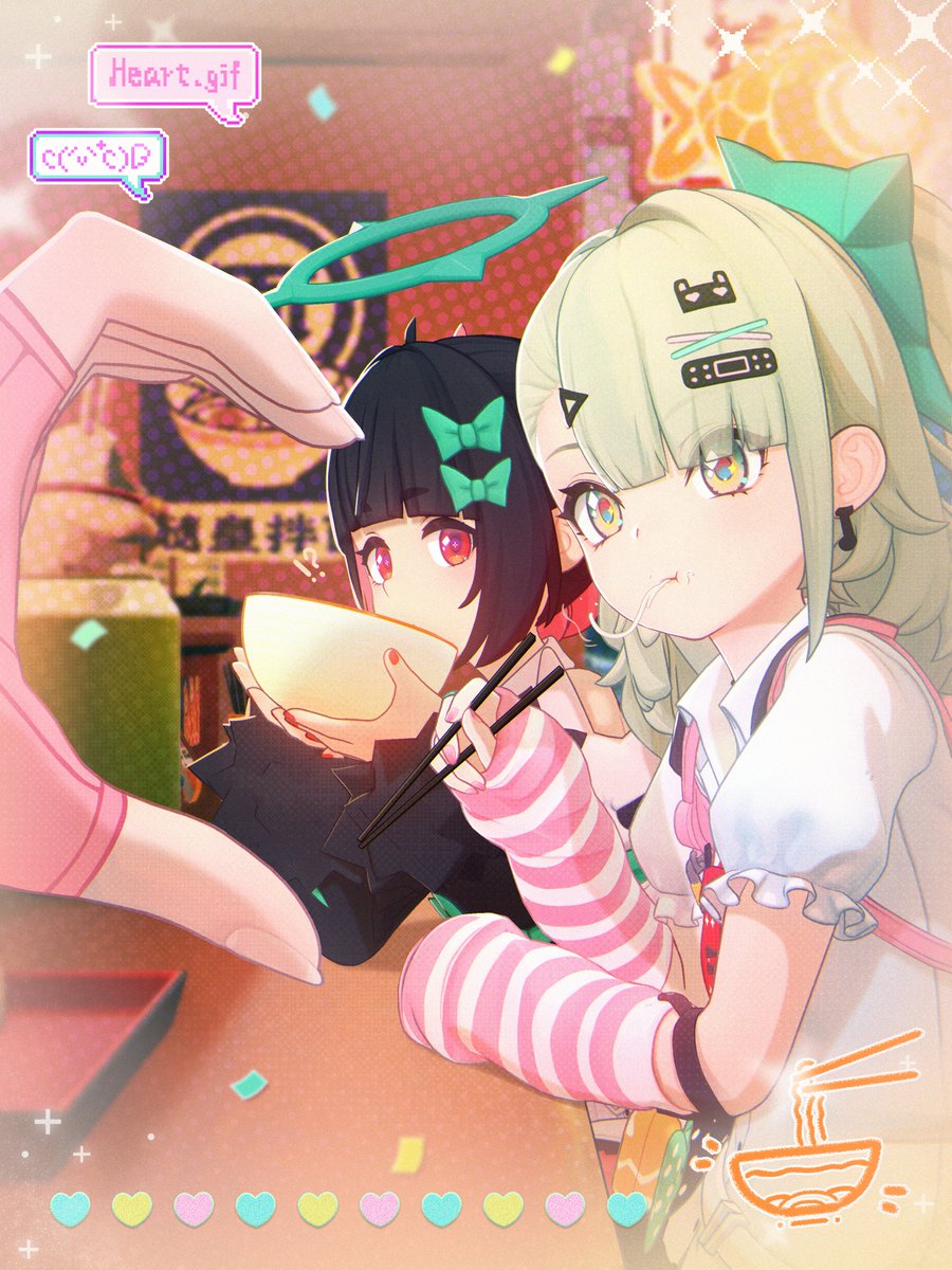 AOD_EN_Official's tweet photo. ✨
Hey, check out what I just dug up in my gallery!

Everyone was so nervous before the stream that day, we totally forgot to grab dinner...
By the time the stream ended and we packed everything up, it was already late at night! Thank goodness Chop Junior was still open on Lumina Square, or we would've gone to bed starving (；ω；)

Even though it was already so late, Sunna was still excitedly rambling on and on, as if she didn't feel tired at all... As for a certain captain who's always going on about "efficiency," she was too busy battling that bowl of noodles to join our conversation.

Being wrapped up in all this warmth and laughter... It really fills you with a sense of security, huh?

Once again, huge thanks to all the Delulus who stuck with us till the very end that night!
Goodnight. See you all in my dreams~ 🌙

#AOD