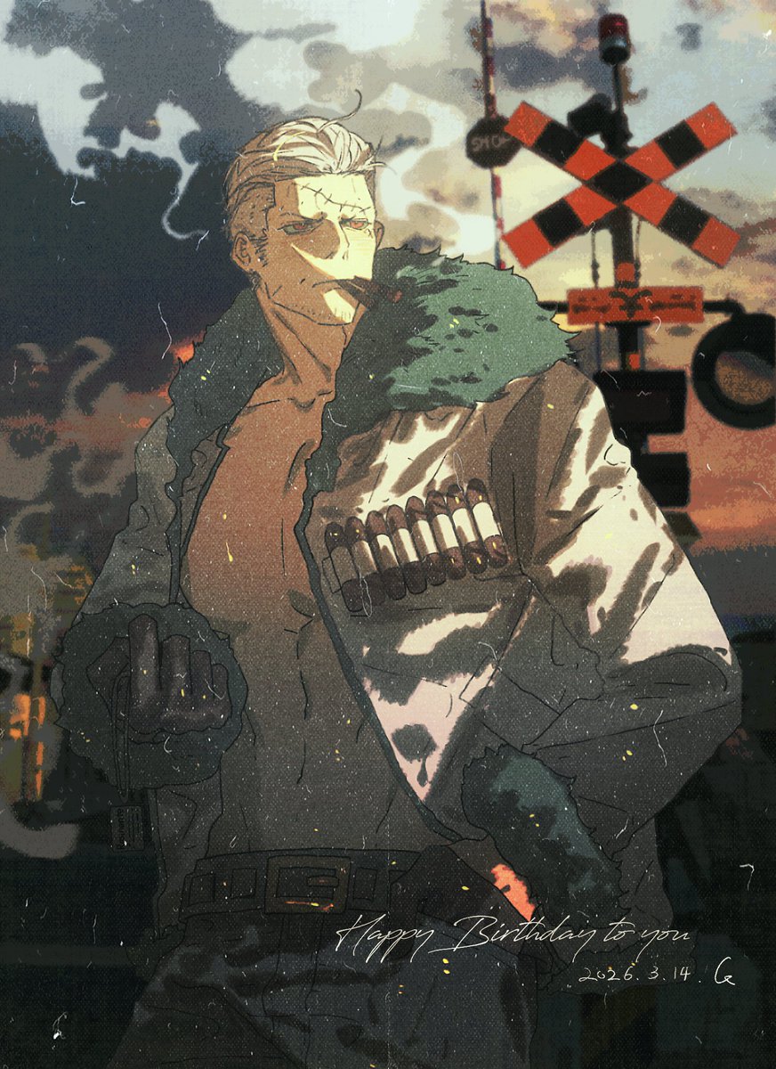 ✨为你心中的正义而前进✨
烟鬼生日快乐呀！！！！！
#スモーカー誕生祭2026