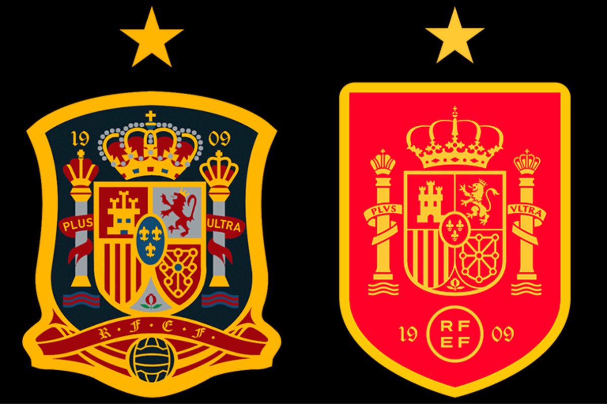 🇪🇸 Posiblemente uno de los peores cambios de escudo a nivel selecciones.

España tenía probablemente el mejor emblema de todos, con ese, levantó la Copa del Mundo.

Emanaba mucha elegancia.