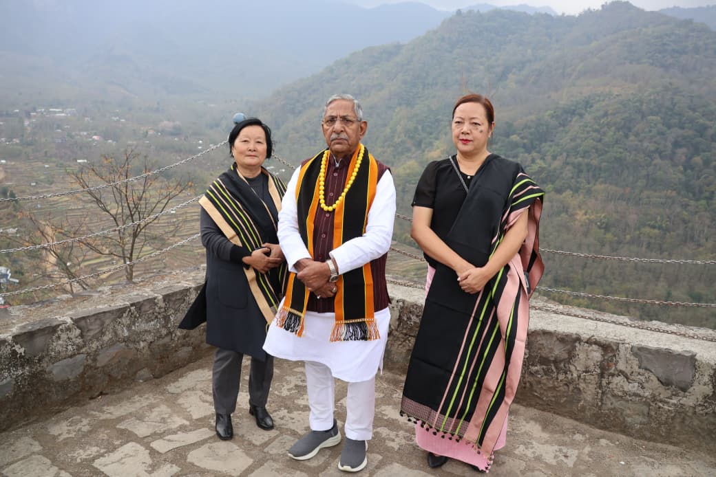 k_salhoutuonuo's tweet photo. Honoured to extend a warm welcome to our Hon'ble Governor Shri Nand Kishore Yadav ji &amp; his family to the historic village of Khonoma. His visit is a moment of pride for the community &amp; an opportunity to showcase the village’s legacy of conservation, culture &amp; unity. https://t.co/DwJUKkR6WA