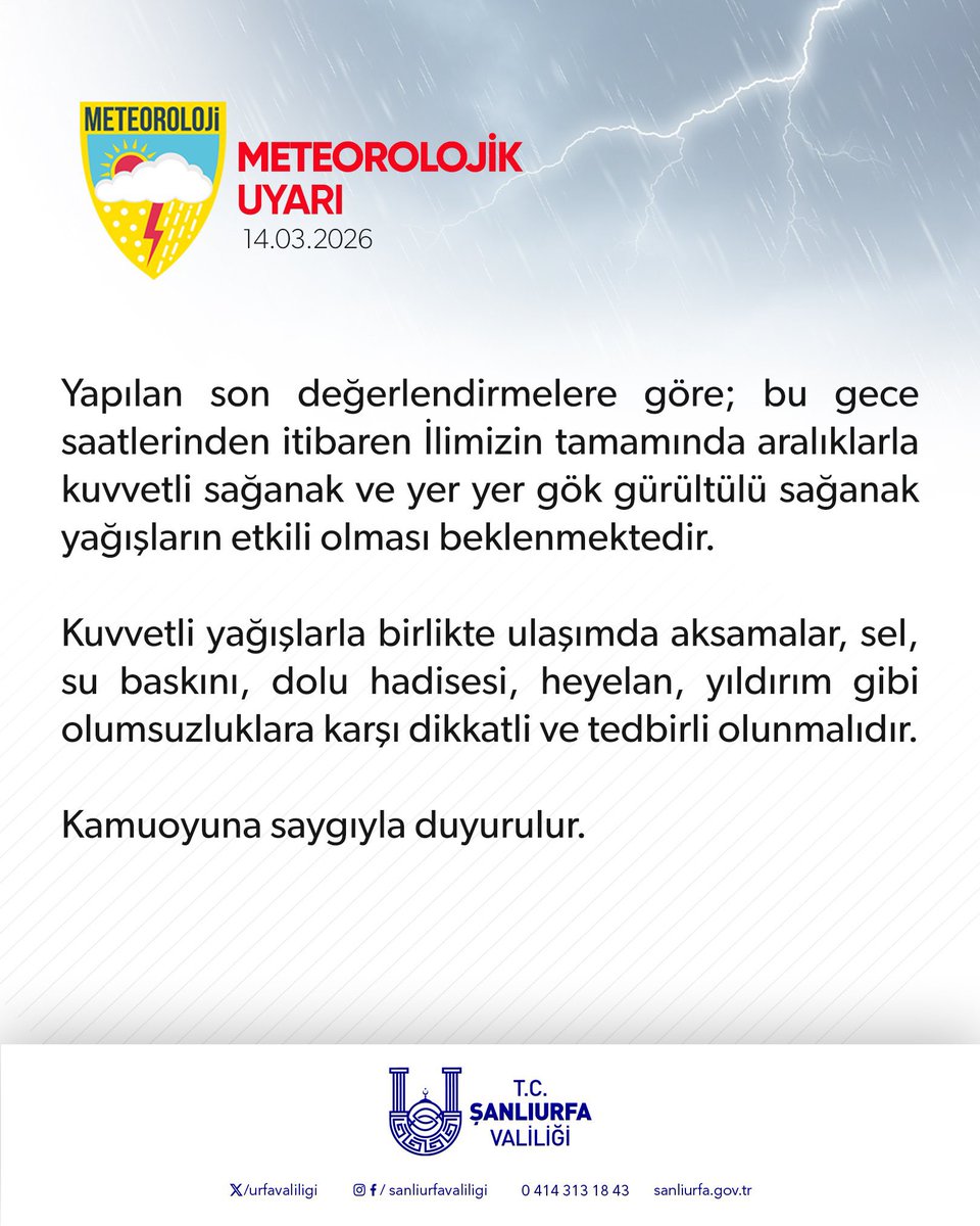 AFAD Şanlıurfa tweet media