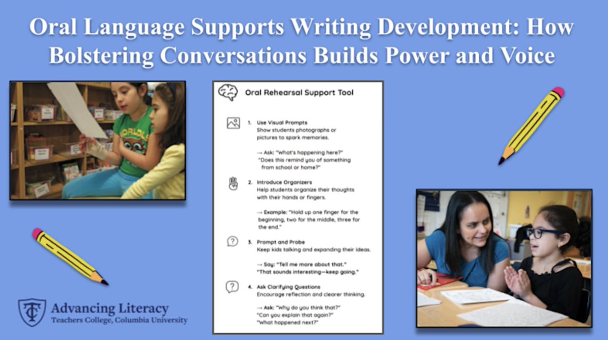 TCAdvancingLit's tweet image. Check out our Blog! Follow, read, and share with others!
We write about #Teaching, #Learning, and #kidlit!

#Teachers #Education #Orallanguage #Writing #Literacy #ProfessionalLearning 

@TeachersCollege 

advancingliteracy.tc.columbia.edu/blog/oral-lang…