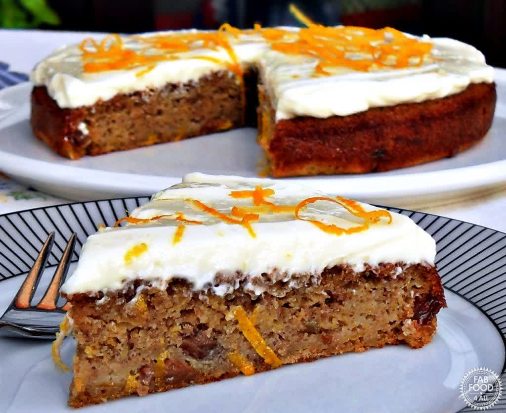 FabFood4All's tweet photo. Looking for a moist, delicious cake that's easy to make? Try Quick & Easy Spelt Butternut Squash Cake! It's flavoured with allspice, ginger & orange & studded with sultanas, then topped with orange cream cheese icing. https://t.co/4DGbygl2BA #butternutsquash #cakerecipe #cake https://t.co/F7zS2WUR4R