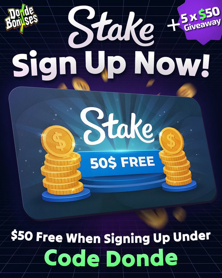 Stake weekly has dropped! 👉playstake.info/bonus?code=Boo…

Claim $50 FREE When Signing Up Under Code 'Donde' stake.com/?c=789720c85d

🔥 DONDEBONUSES $250 GIVEAWAY 🔥

1. RT + FOLLOW + TAG 2 FRIENDS
2. Sign Up With Code 'Donde' On Stake! 📎 stake.com/?c=789720c85d
3. SUB + LIKE +