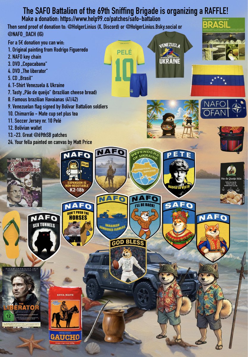 catfella007's tweet photo. @BrainIsaTool1 @69thSB @HolgerLinius Things are tough, but we won’t give up! Let’s donate and/or boost this SAFO @69thSB campaign! Our fellas from South America crossed the Atlantic to fight for Ukraine and we can’t get them a truck? Ridiculous! 👉 https://t.co/not64z1szF https://t.co/PABWOtFTWW