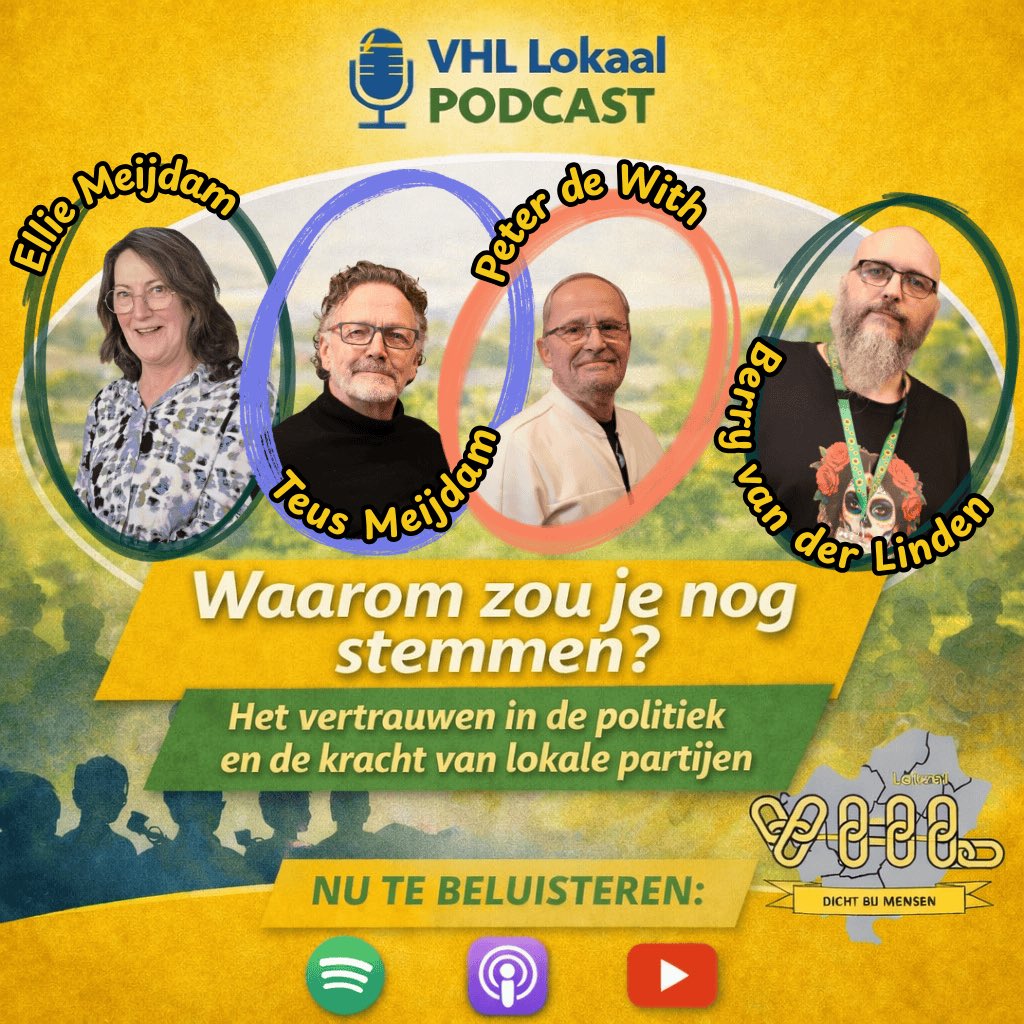 🎙️ Nieuwe aflevering van de VHL Lokaal #Podcast

Waarom zou je nog stemmen?
We praten over de kracht van lokale partijen in #Vijfheerenlanden

🎧 Luister nu:
Spotify
tinyurl.com/55xewpus
Apple Podcasts
tinyurl.com/z7ey25nw
YouTube
tinyurl.com/4pv8v9cv

#vhllokaal