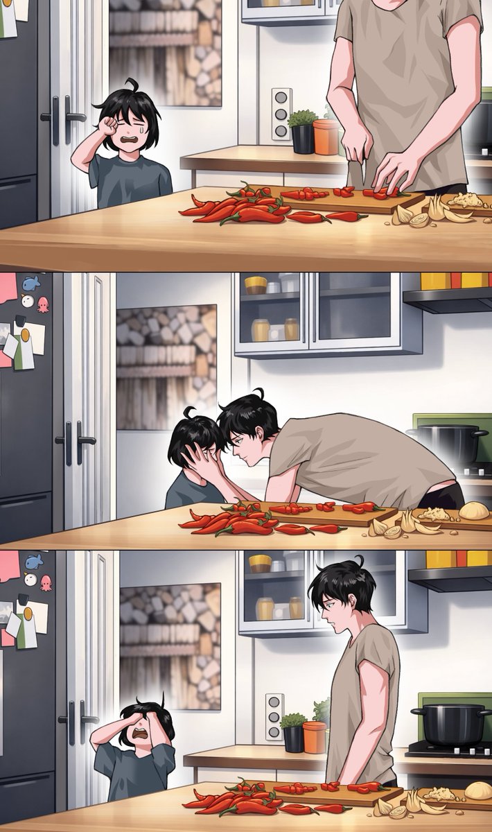 kindlingsoul's tweet photo. Yoo family's diary part 4

Kitchen disaster
#joongdok #중독 #Biyoo https://t.co/mUEMPhjuON
