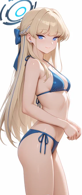 水着のトキ #ブルアカ #BlueArchive SFW illustration. Toki 4Kで投稿しているのでぜひ画像長押しで細部まで見てください