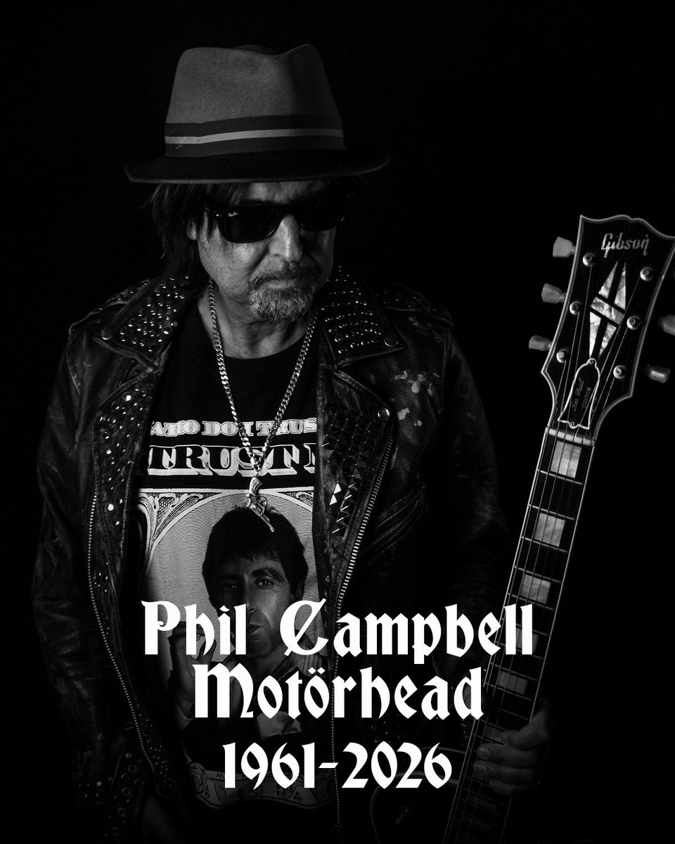 Revolvermag's tweet image. 🙏 PHIL CAMPBELL, legendary MOTÖRHEAD guitarist, dead at 64. RIP revolvermag.com/uncategorized/…
