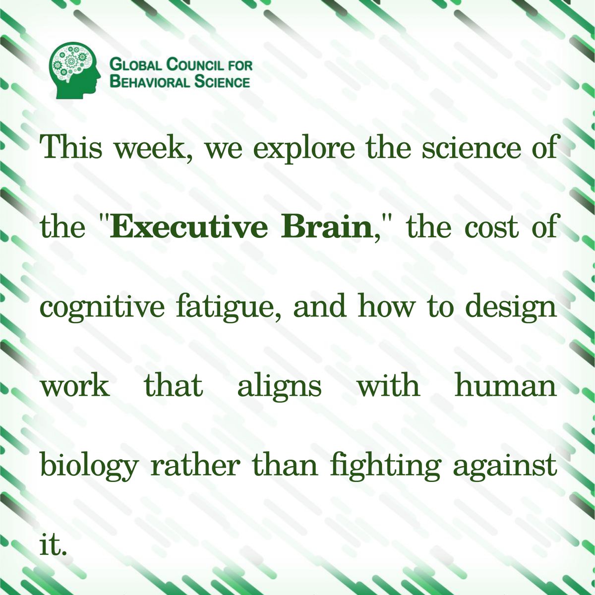 GcbsSocials's tweet image. The Biological Hardware of Leadership.

As leaders, we architect strategies and cultures, but we often do so without respecting the biological constraints of the minds executing them. At GCBS, we believe high performance is a byproduct of Neuro-resilience.
#Neuroscience #GCBS