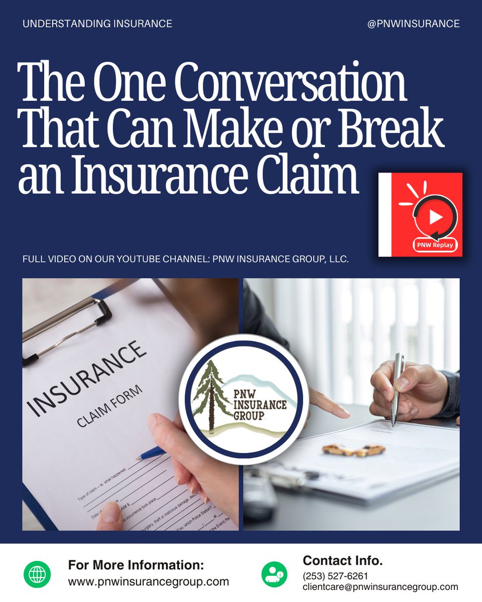 PNW_Insurance's tweet image. 📞 When a claim happens, small details can affect how coverage works. Talking with your insurance agent can help you better understand your policy.

Learn more: youtube.com/watch?v=tJv8q2…

#InsuranceTips #BusinessInsurance
